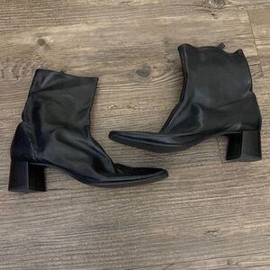 Zara Black Heeled Boots